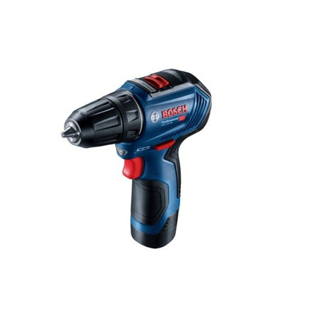 Bosch Wiertarko-wkrętarka akumulatorowa GSR12V-30,aku 2x2,0 Ah, ładowarka AL1240CV, walizka