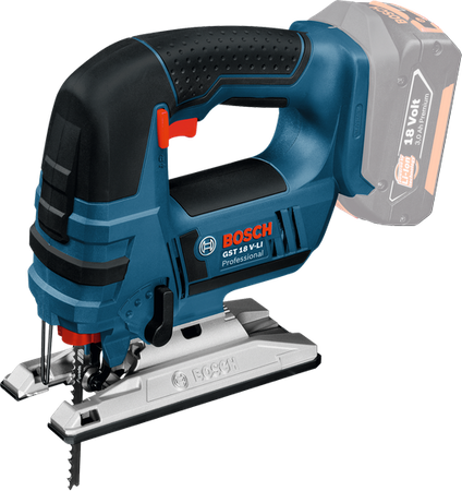 Bosch Wyrzynarka GST 18 V-Li B 0xAh bez ładowarki i akumulatorów z wkładką do LBOX