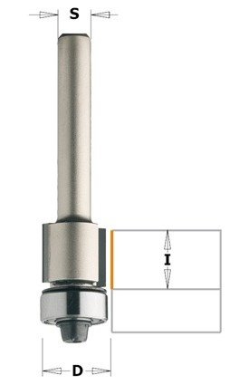 CMT Frez diamentowy I=11 D=12,7 S=6 + dolne łożysko